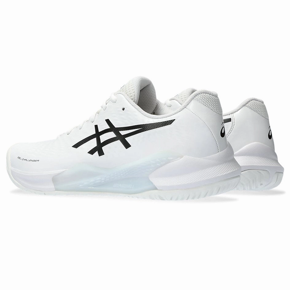 Asics Moderate Stability Running Shoes Asics Gel Challenger 14 White & Black Men's Tennis Shoes