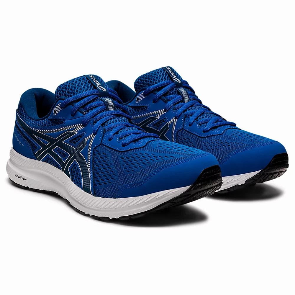 Asics Padel Shoes ASICS GEL-CONTEND 7 (M) - LAKE DRIVE/MAKO BLUE RUNNING SHOES