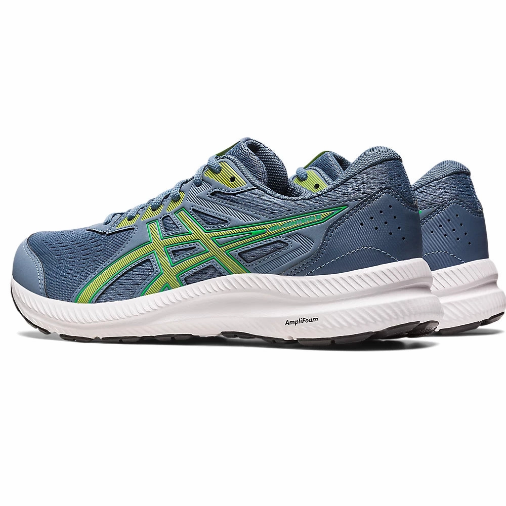 ASICS GEL-CONTEND 8 (M) - (STEEL BLUE/LIME ZEST) RUNNING SHOES Asics Japan Exclusive Shoes