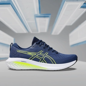 ASICS GEL-EXCITE 10 (M) - (BLUE EXPANSE/SAFETY YELLOW) Running Shoes Asics Shoes For Working Out