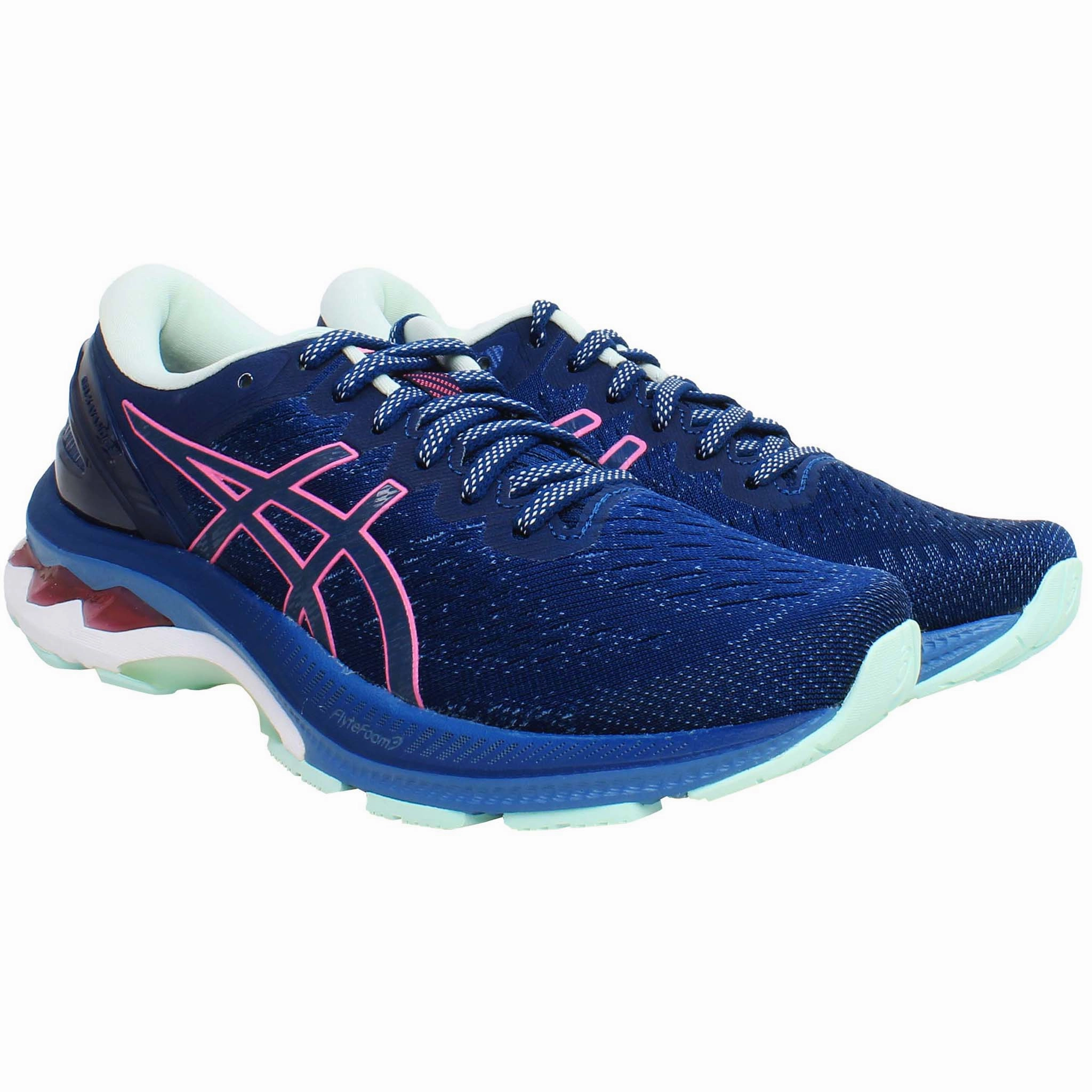Asics Velcro Running Shoes Asics Gel-Kayano 27 Womens Blue Running Shoes