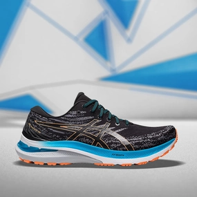 Asics Rulon Gardner Shoes ASICS GEL-KAYANO 29 (M) - BLACK/SUN PEACH RUNNING SHOES