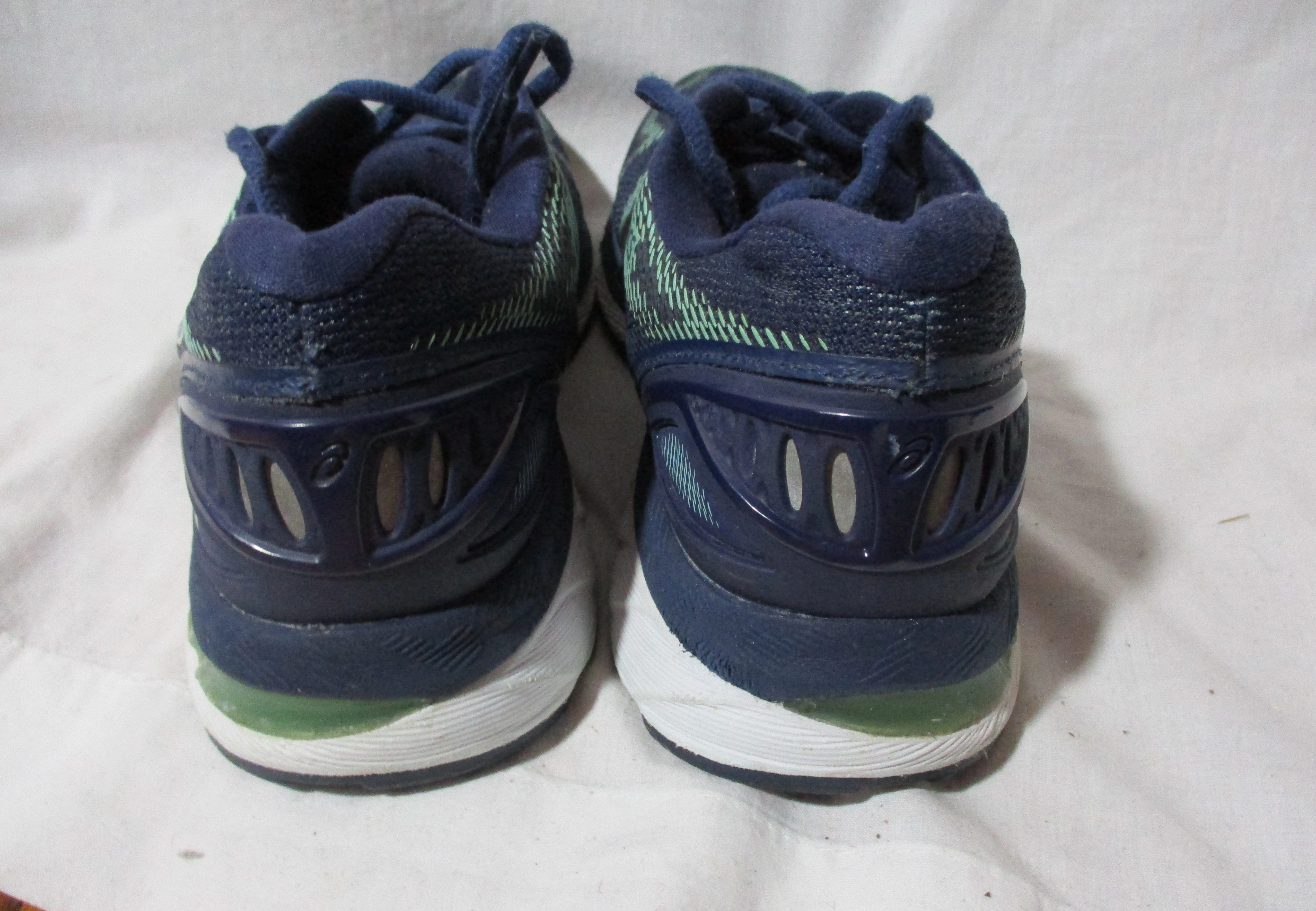 ASICS GEL-Nimbus 20 Indigo Blue Opal Green Running Sneaker Trainer Athletic Shoe 8.5 Kohls Asics Tennis Shoes