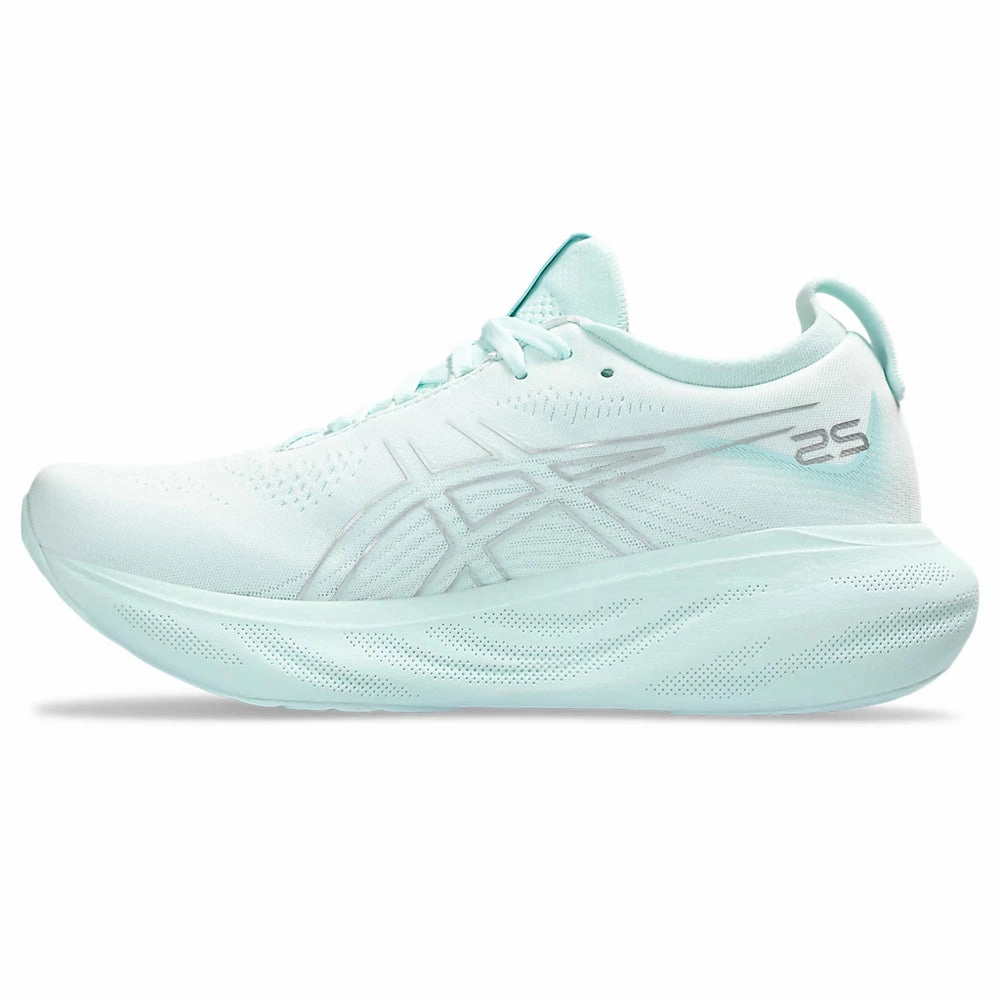 Asics Ultimate Ff Hockey Shoes ASICS GEL NIMBUS 25 (W) - (SOOTHING SEA/ PURE SILVER) RUNNING SHOES