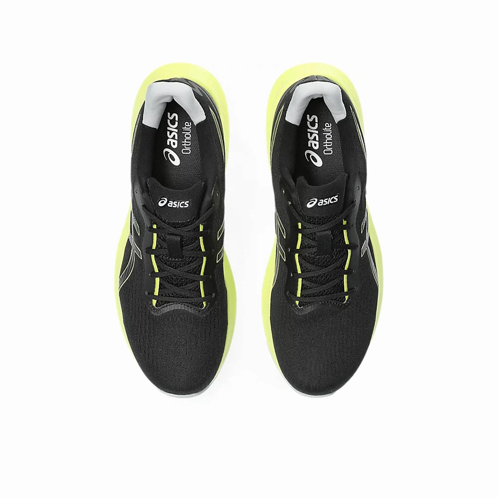 ASICS GEL-PULSE 14 (M) - BLACK/GLOW YELLOW RUNNING SHOES Asics Running Shoes Wide Width