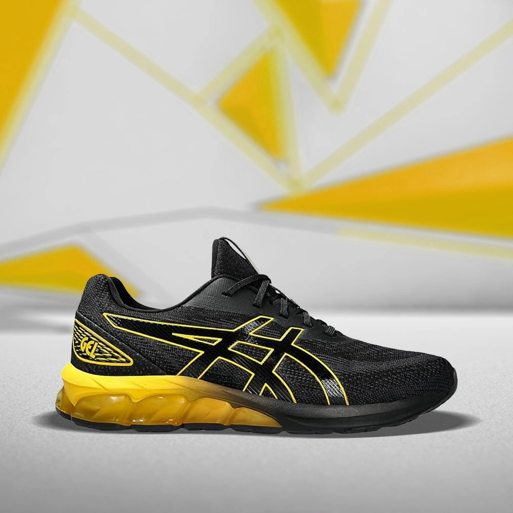 ASICS GEL QUANTUM 128 VII (M) - (BLACK/ SAFFRON) RUNNING SHOES Asics 2010 Running Shoes