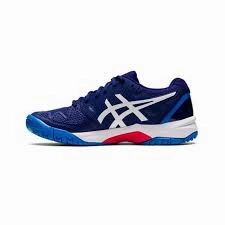 Best Asics Shoes Lifestyle ASICS GEL-RESOLUTION 8 GS (DIVE BLUE/WHITE)