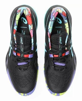 Asics 33-m 2 Running Shoe Asics Gel-Resolution X Padel L.E. Mens Black/Energy Aqua