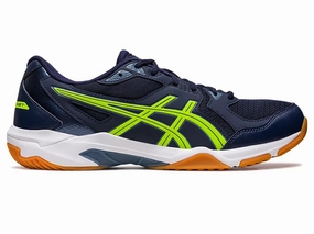 Asics Tennis Shoes Gel Resolution 8 Asics Gel-Rocket 10 Men Midnight/Hazard Green