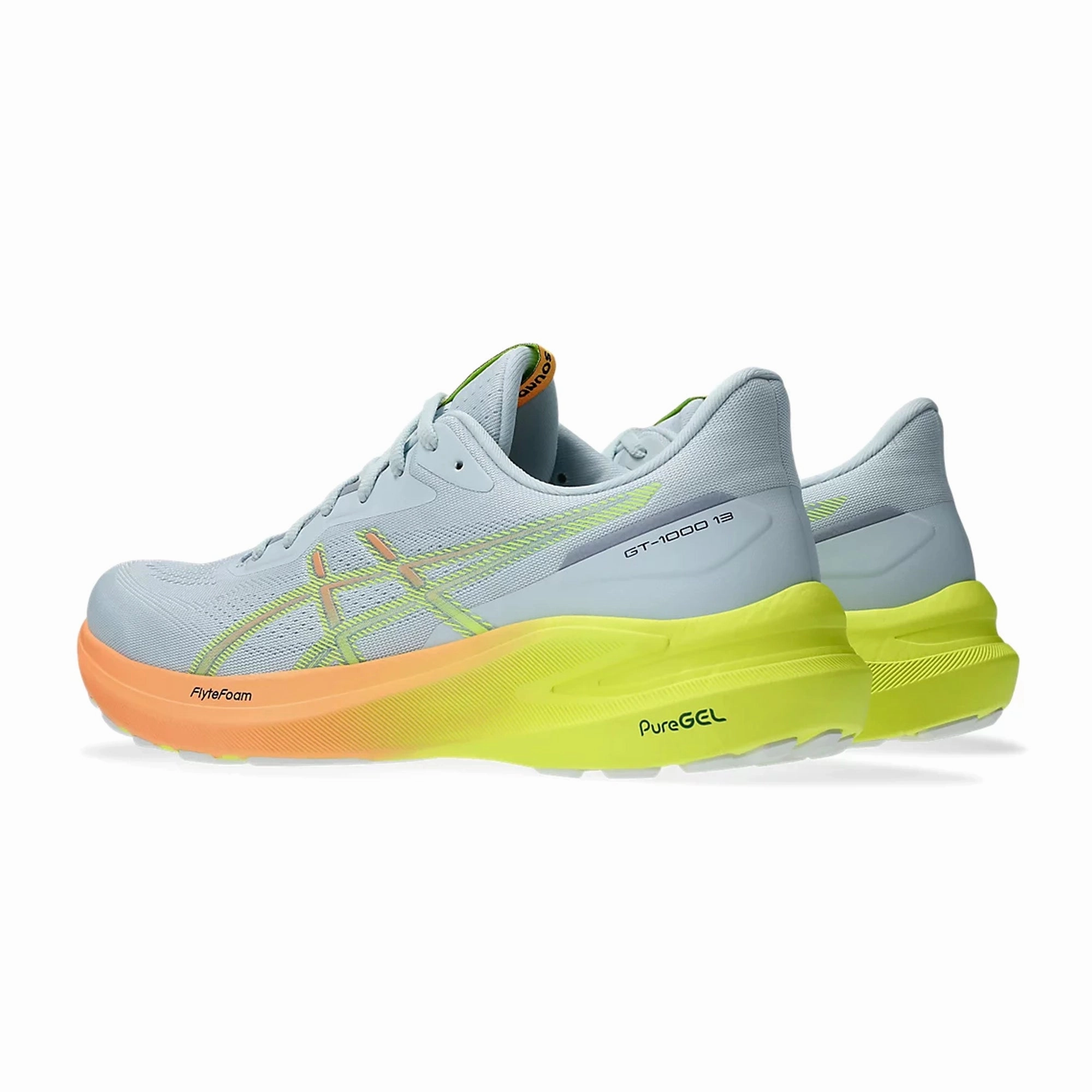 ASICS GT-1000 13 (M) - COOL GRAY/SAFTY YELLOW RUNNING SHOES - 1011B952.750 Asics Shoes Gel Cumulus 24 Running