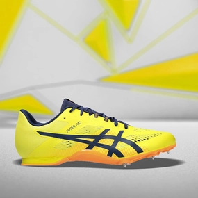 ASICS HYPER MD 8 (M) - (BRIGHT YELLOW/ BLUE EXPANSE) RUNNING SHOES Asics Patriot 10 Running Shoes