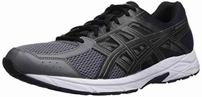 ASICS Men's Gel-Contend 4 Athletic Shoe, Dark Grey/Black/Carbon, 8.5 Medium US M Asics Wrestling Shoes Aggressor