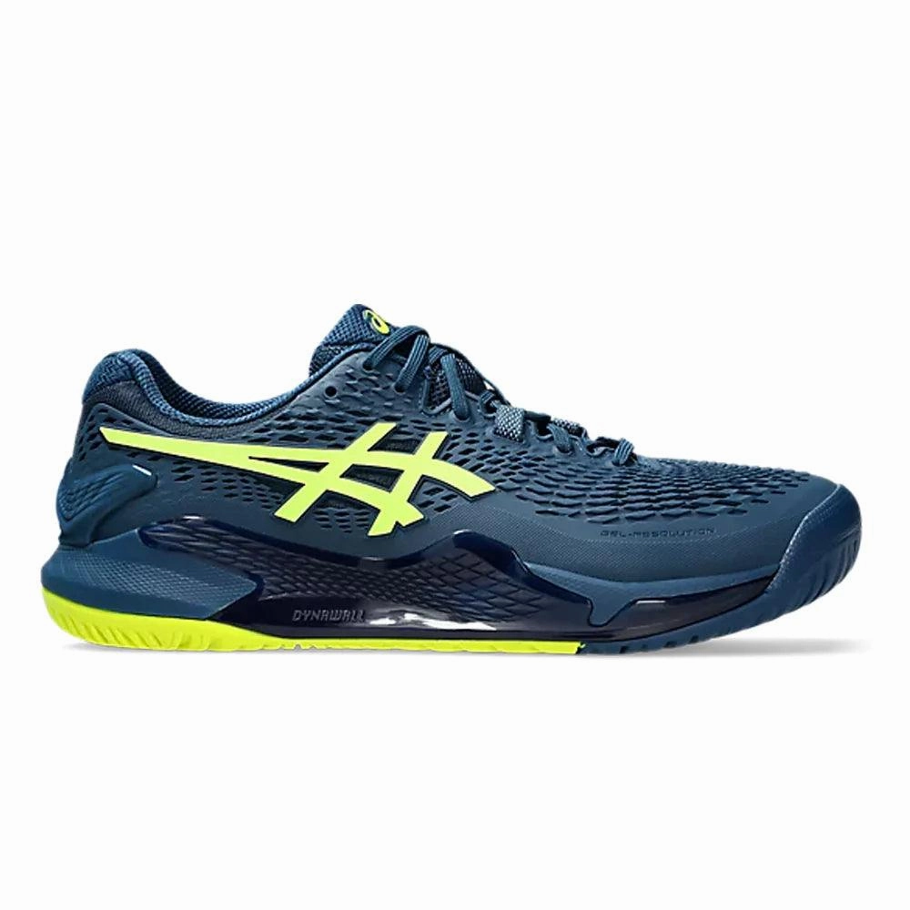 Tiger Asics Wrestling Shoes ASICS MEN'S GEL-RESOLUTION 9 - (MAKO BLUE/SAFETY YELLOW)