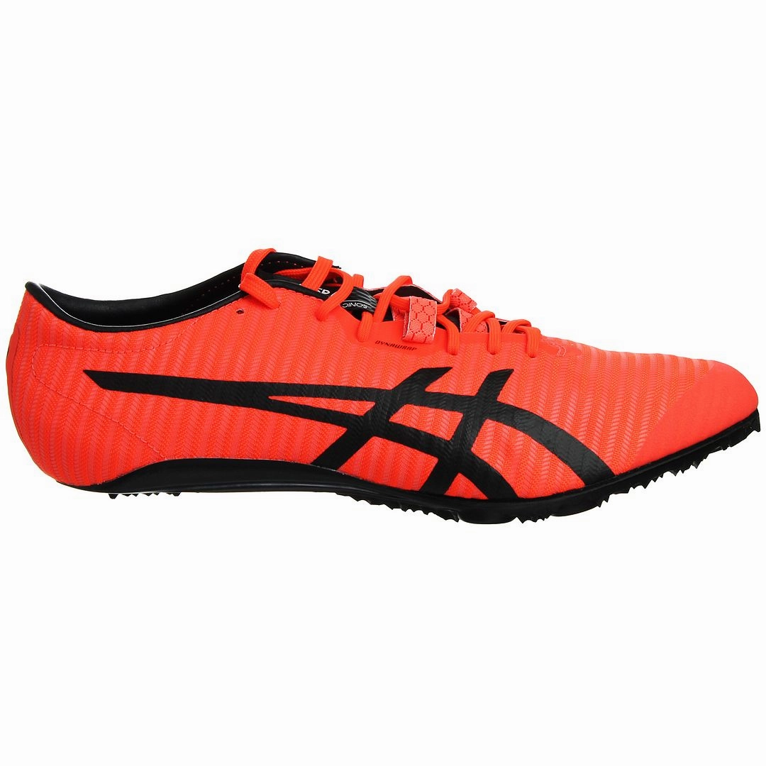 Wash Asics Shoes Asics SonicSprint Elite 2 Track and Field Mens Orange Shoes