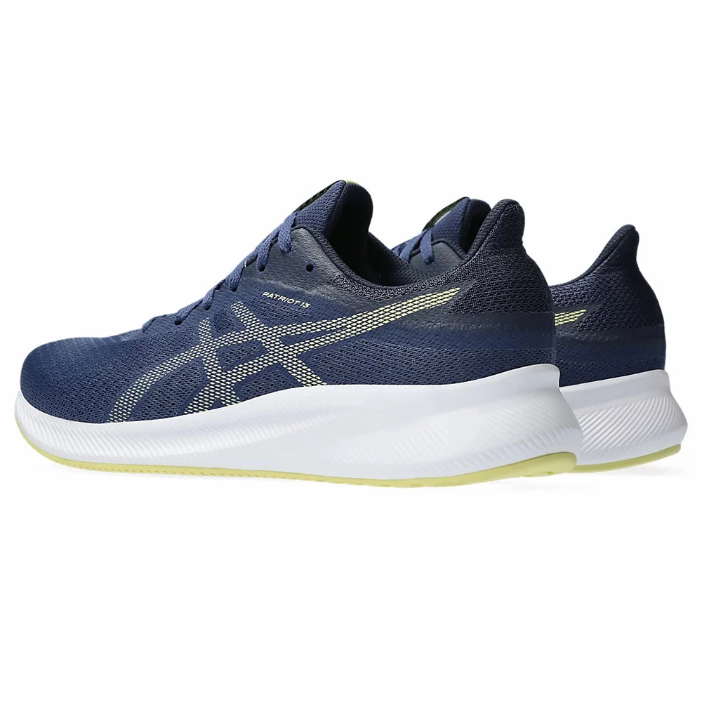 ASICS PATRIOT 13 (M) - DEEP OCEAN/GLOW YELLOW RUNNING SHOES Asics Wrestling Shoes 2013