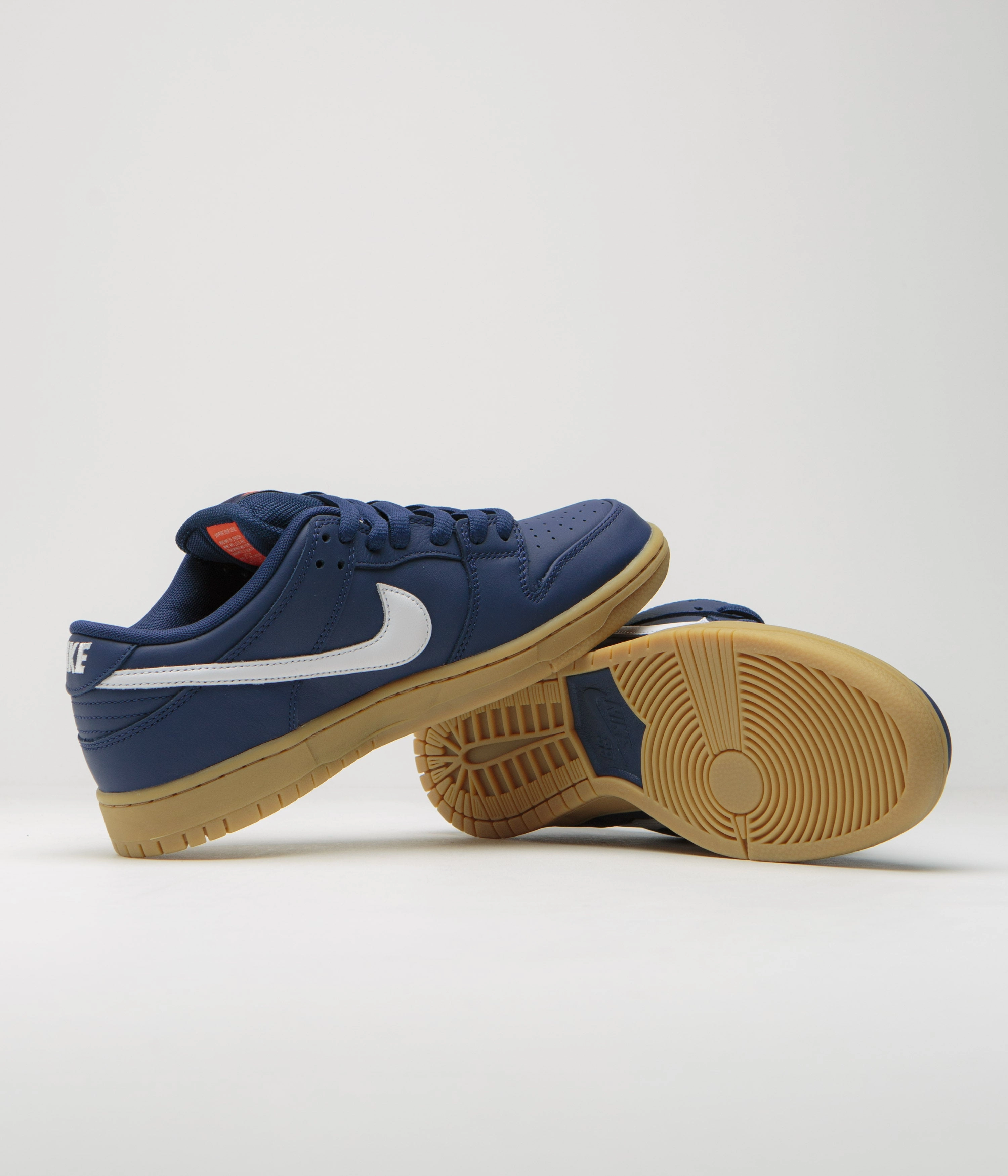Nike SB Orange Label Dunk Low Pro Shoes - Navy / White - Navy - Gum Light Brown Asics Gt 2000 3 Trail Running Shoe