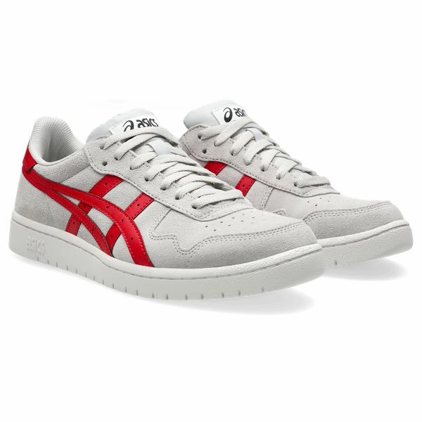Asics Skateboarding Japan Pro Cloud Grey - Classic Red Asics 2e Tennis Shoes