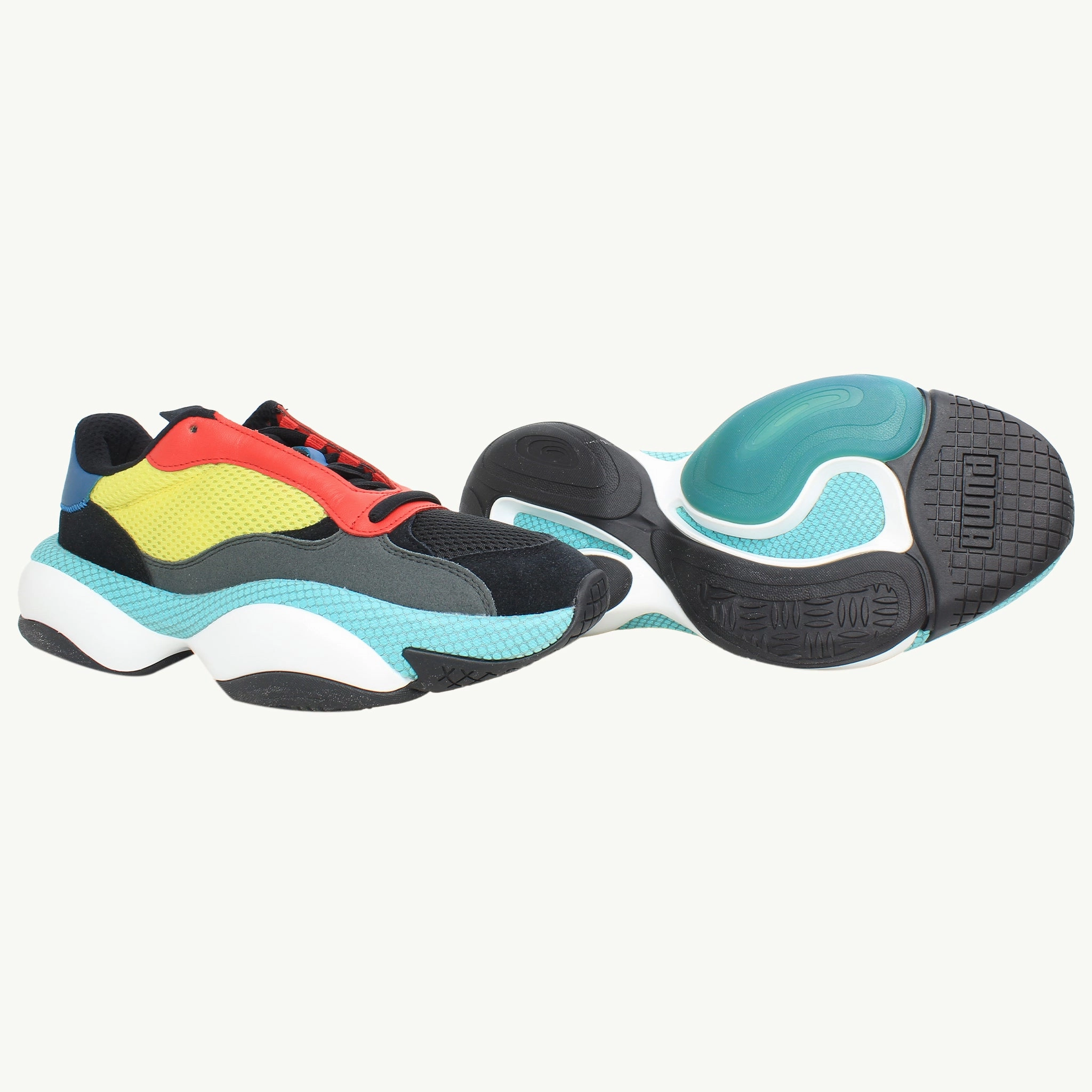 Puma Alteration Kurve Mens Multicoloure Trainers NO BOX Old Asic Wrestling Shoes