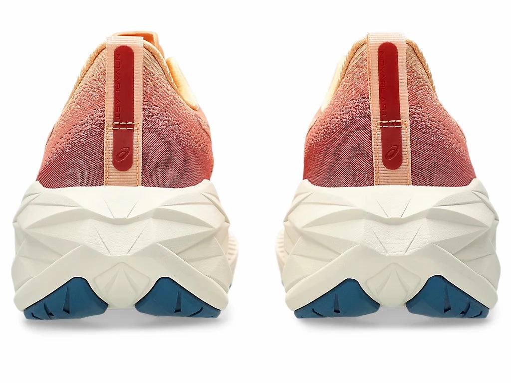 Asics Women's NOVABLAST 4 Running Shoes in Faded Orange/Deep Red Running Shoes Spikes