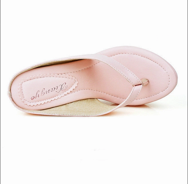 Women Flip Flops Sandals Platform Wedge Heels Shoes for Summer 3284 Flip-flops You Can Wear All Day Pain-free