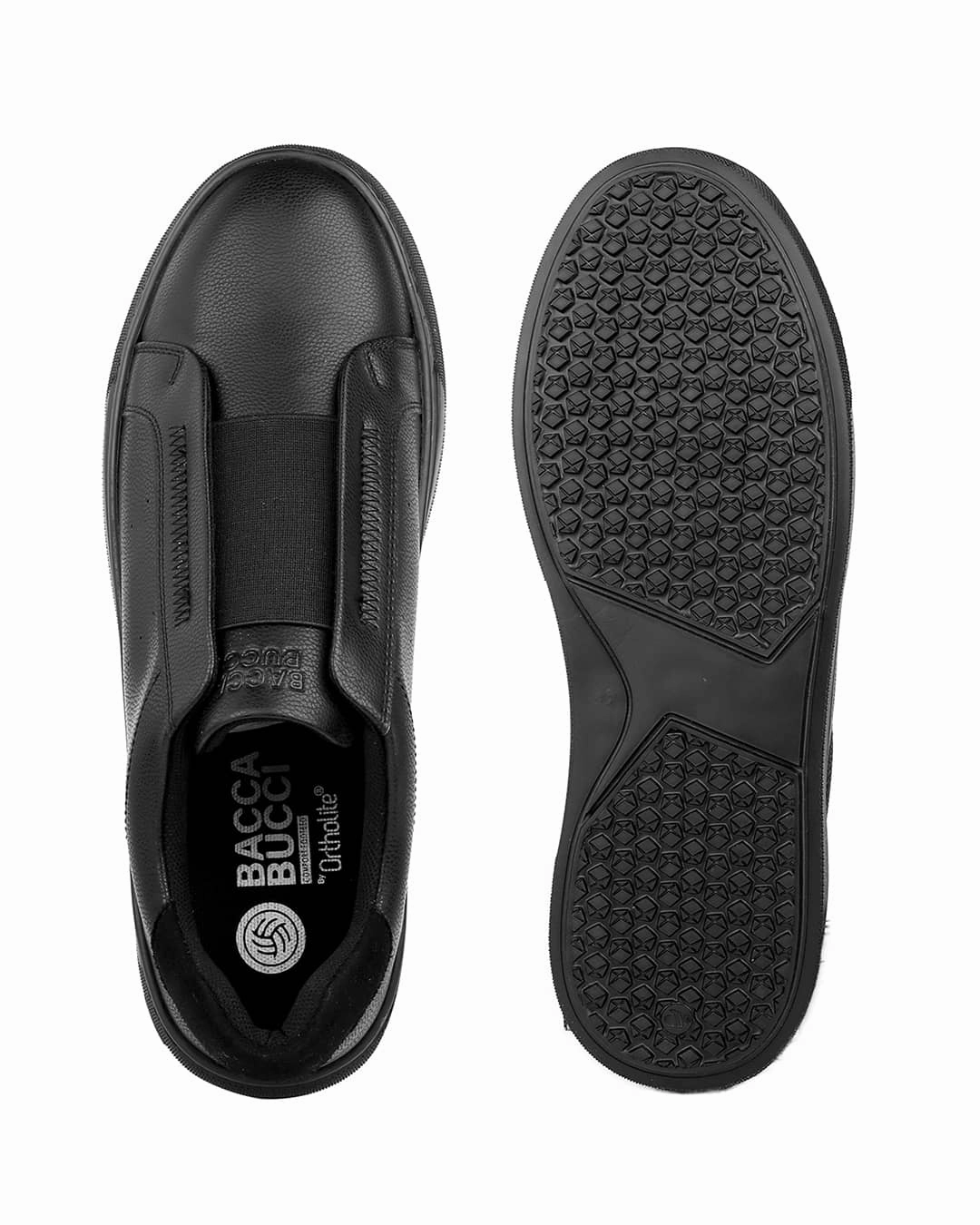 Elasticated Flat Shoes Bacca Bucci BOARDROOM Vegan Leather Sneakers