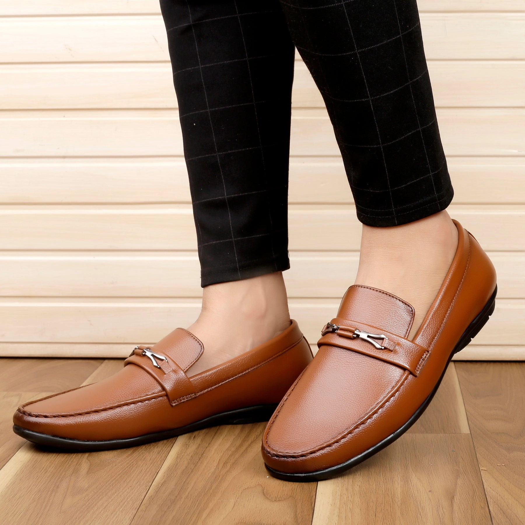 Bacca Bucci Men's LUNA Casual Slip-On Loafers Moccasins Lightweight Driving Shoes Penny Loafers With Arch Support