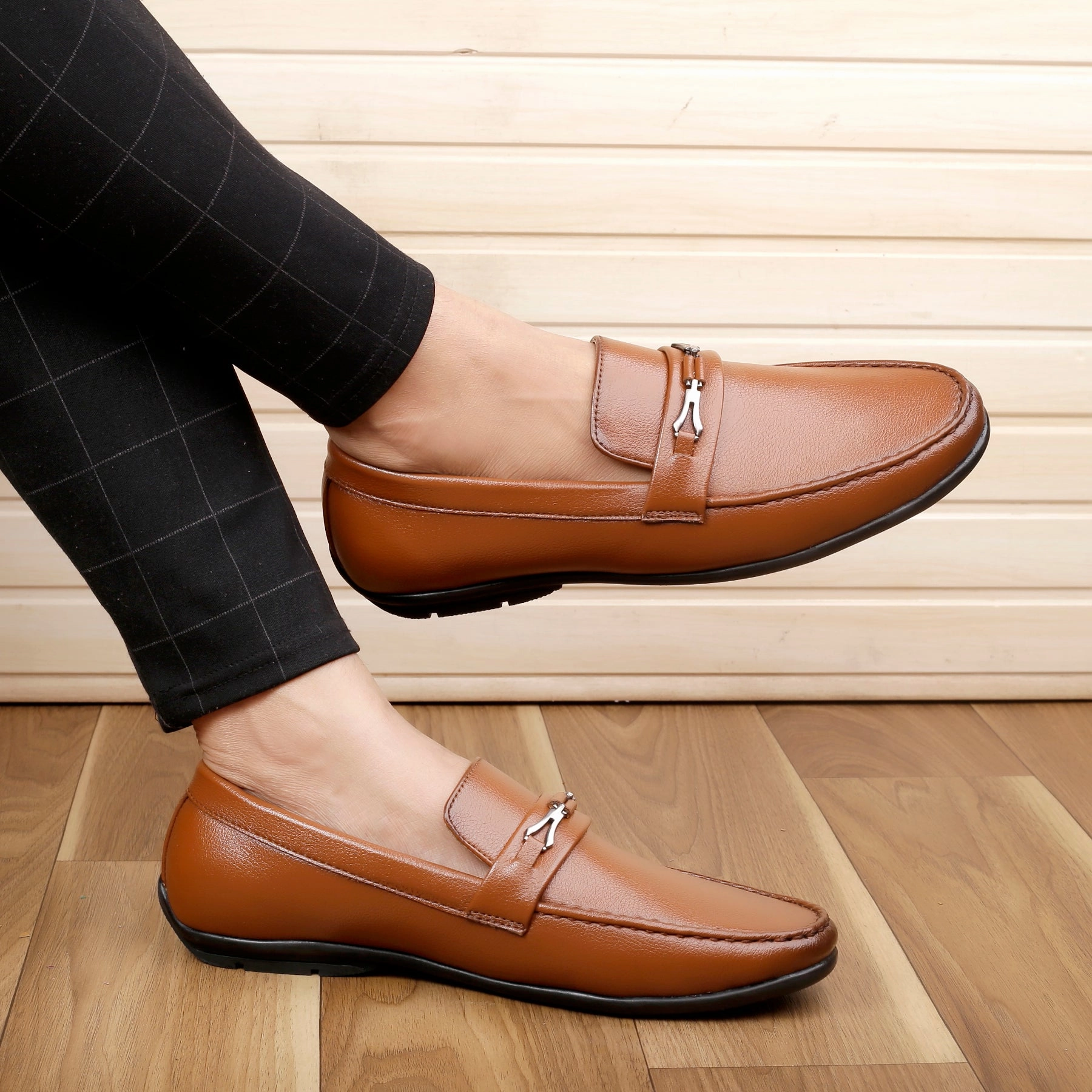 Penny Loafers With Arch Support Bacca Bucci Men's LUNA Casual Slip-On Loafers Moccasins Lightweight Driving Shoes