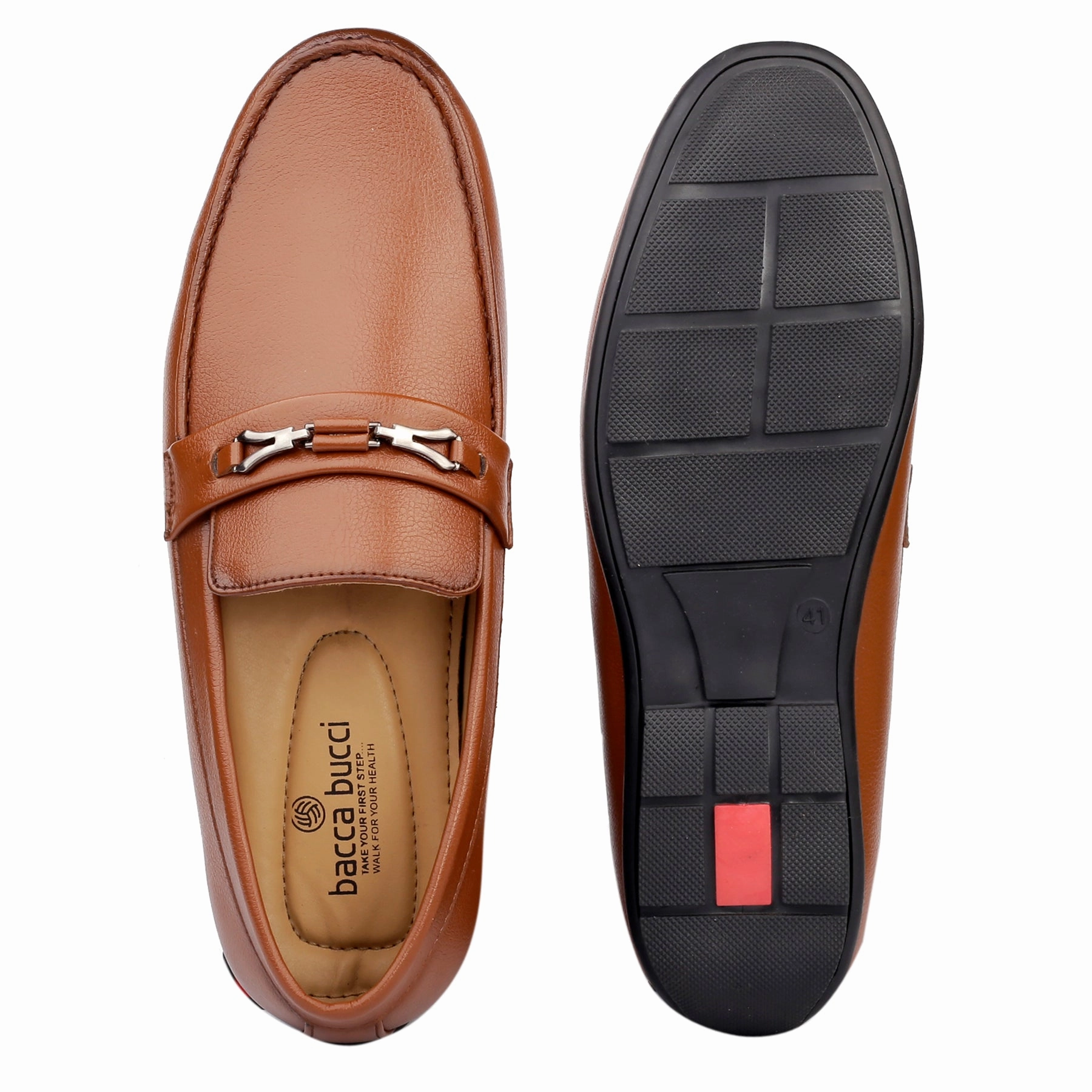 Pascucci Loafers Bacca Bucci Men's LUNA Casual Slip-On Loafers Moccasins Lightweight Driving Shoes