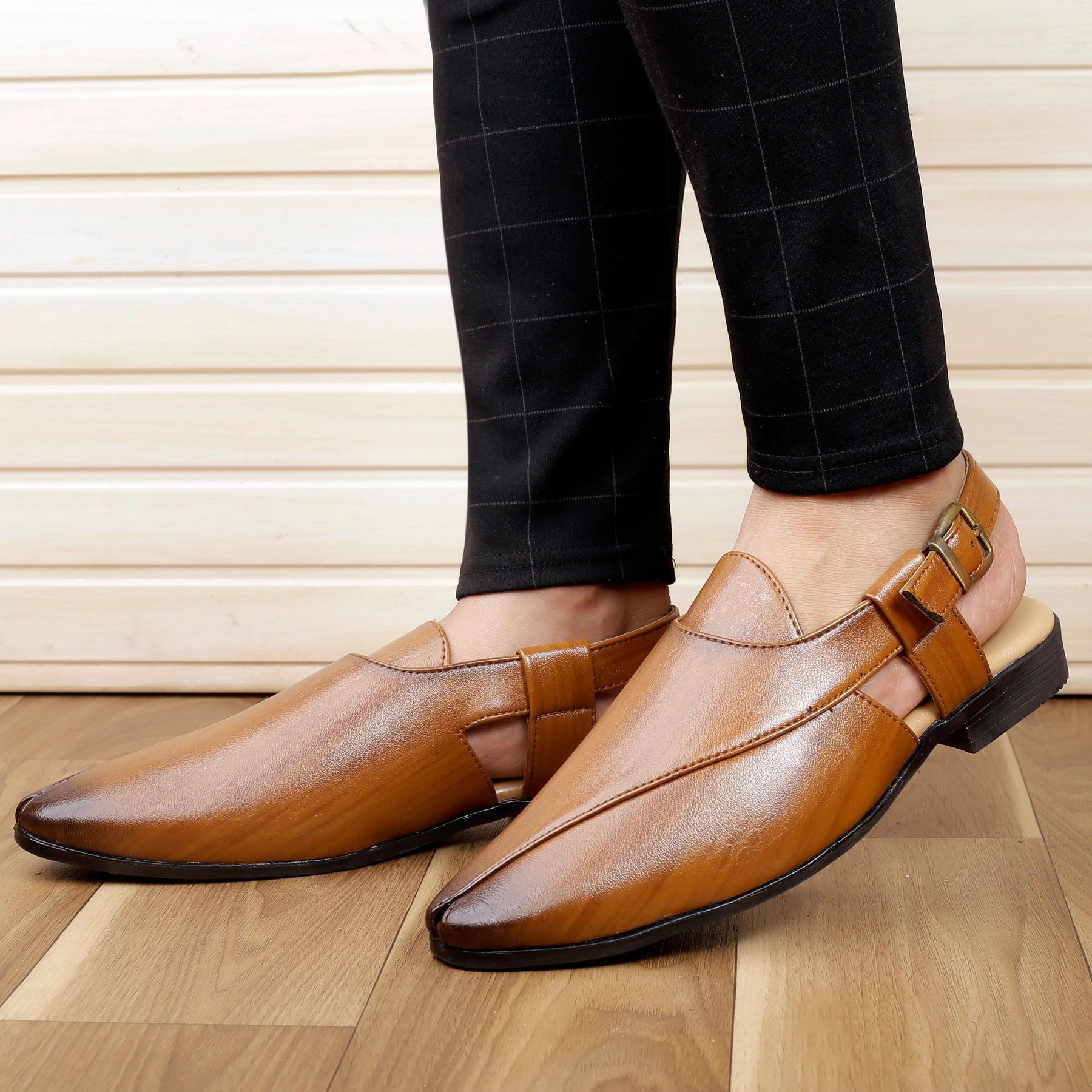 Bacca Bucci NOBILITY Close-Toe Outdoor Open Ethnic Sandals with Buckle Shih Tzu Slippers