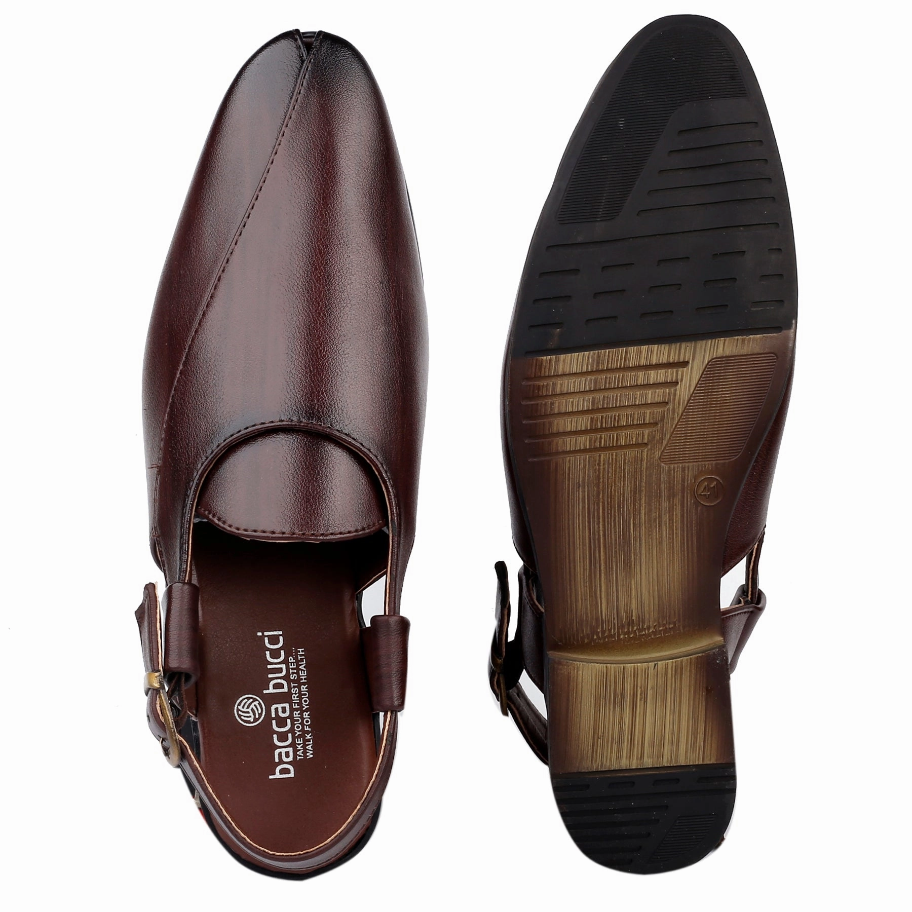 Bacca Bucci NOBILITY Close-Toe Outdoor Open Ethnic Sandals with Buckle Danskin Slippers