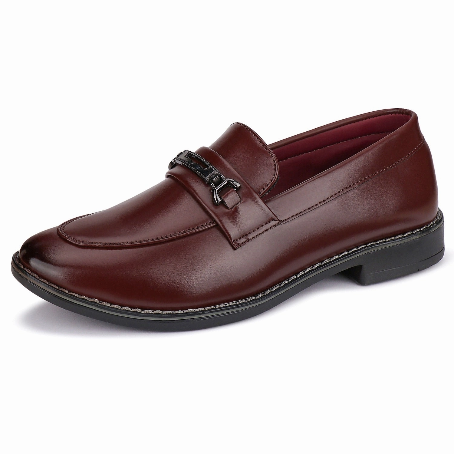 Bersache Comfortable Formal Outdoor Stylish Officewear Partywear Shoes For Men 9091 (Brown) Slide Flip Flops