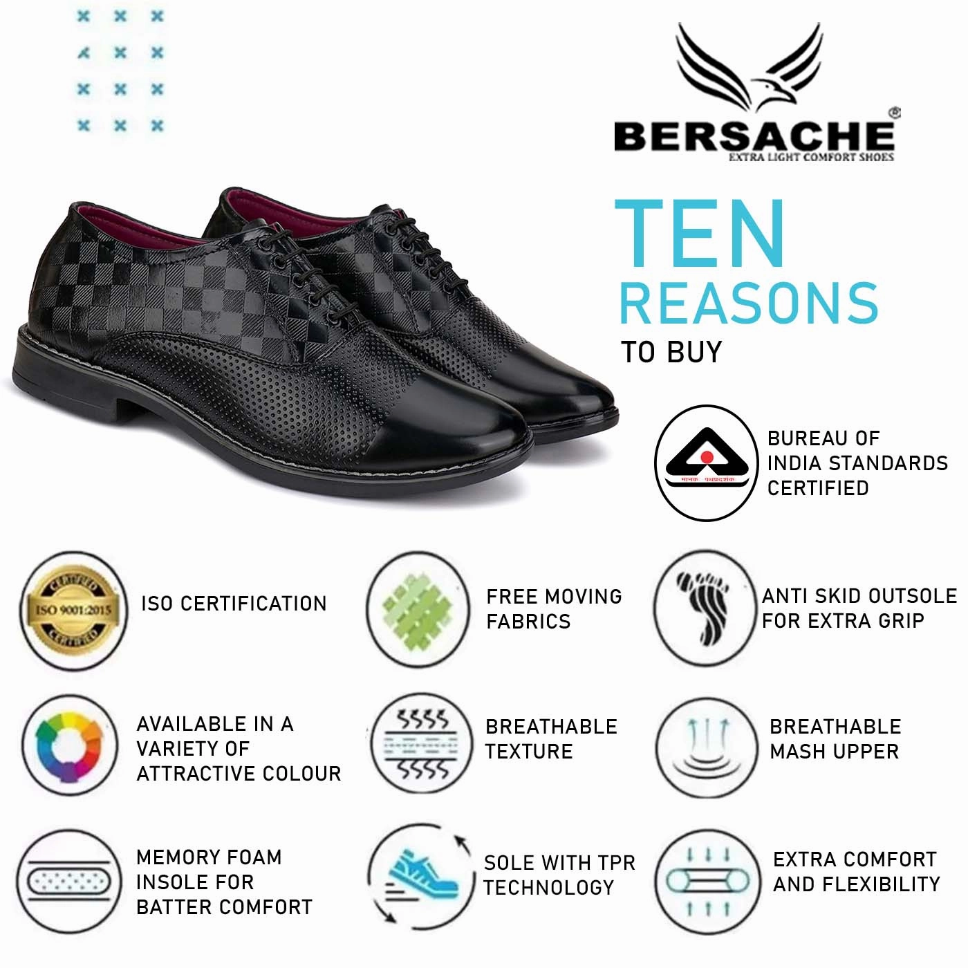 Oofos Slides Sale Bersache Comfortable Formal Outdoor Stylish Officewear Partywear Shoes For Men 9095(Black)