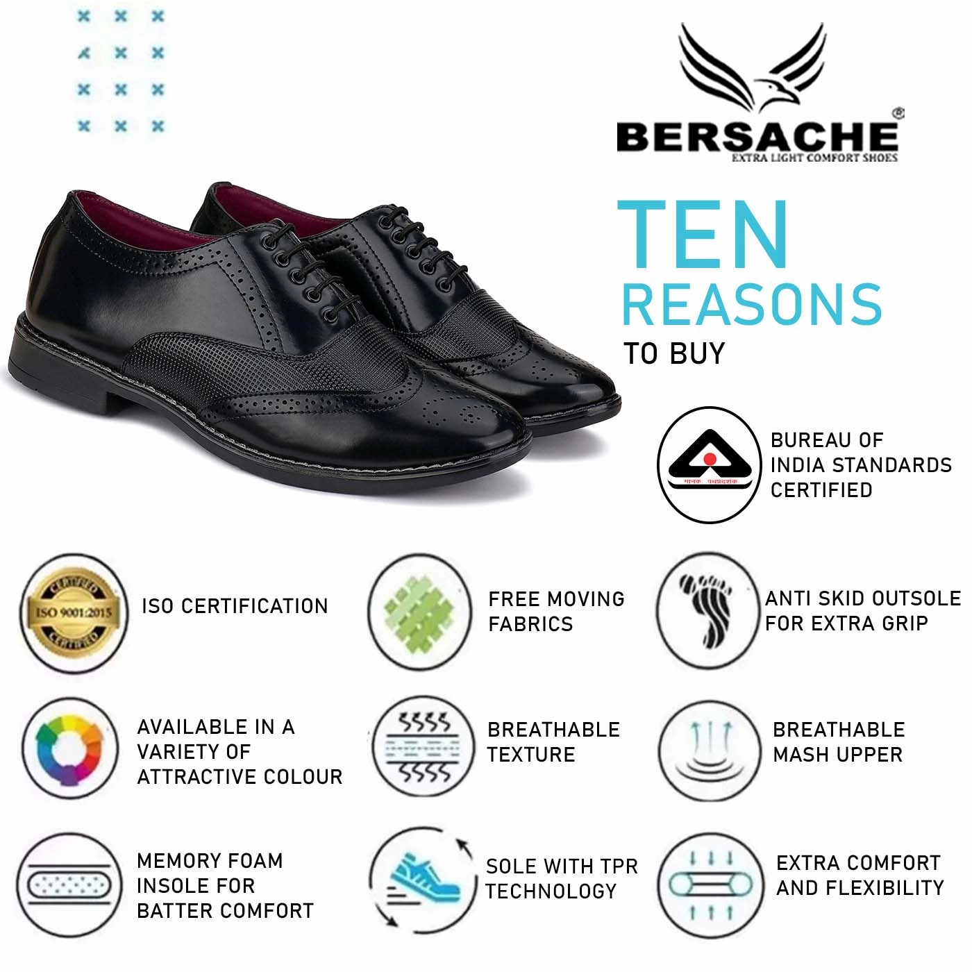 Bersache Comfortable Formal Outdoor Stylish Officewear Partywear Shoes For Men 9098 (Black) Ruby Slippers Sold At Auction