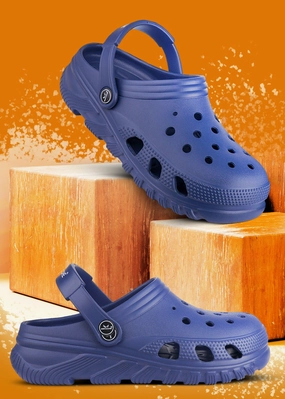 Bersache Extra Soft Classic Casual with  Regular wear with Ultra Soft & Flexibility Technology Clog for Men's & Boy's (6133 Blue) Love Slides