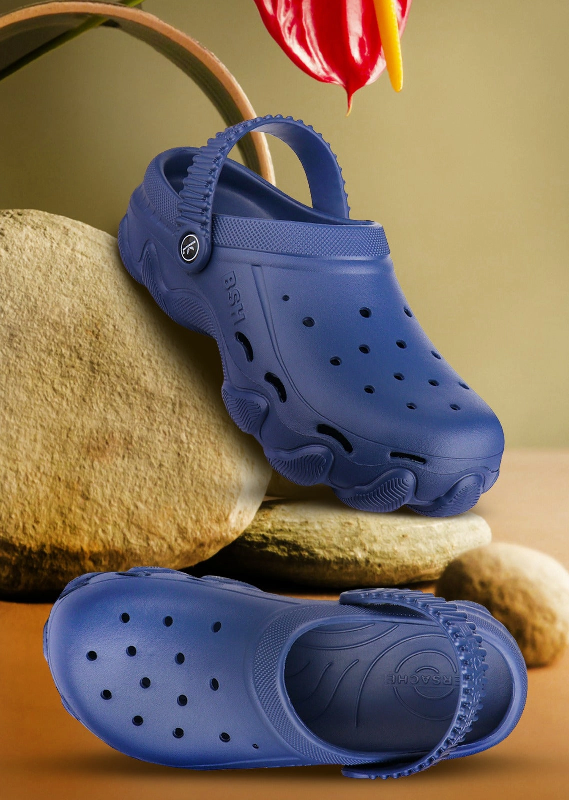 Metatarsalgia Slippers Bersache Extra Soft Classic Casual with  Regular wear with Ultra Soft & Flexibility Technology Clog for Men's & Boy's (6134 Blue)