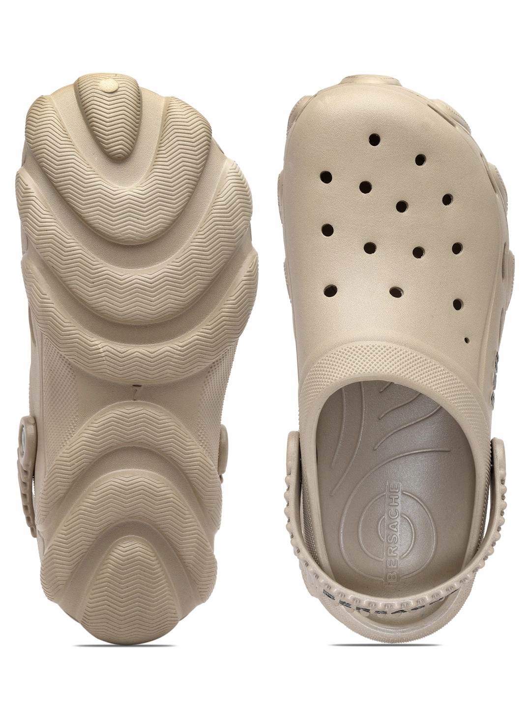 Dark Brown Slippers Bersache Extra Soft Classic Casual with  Regular wear with Ultra Soft & Flexibility Technology Clog's for Men's & Boy's (6089-(Beige)