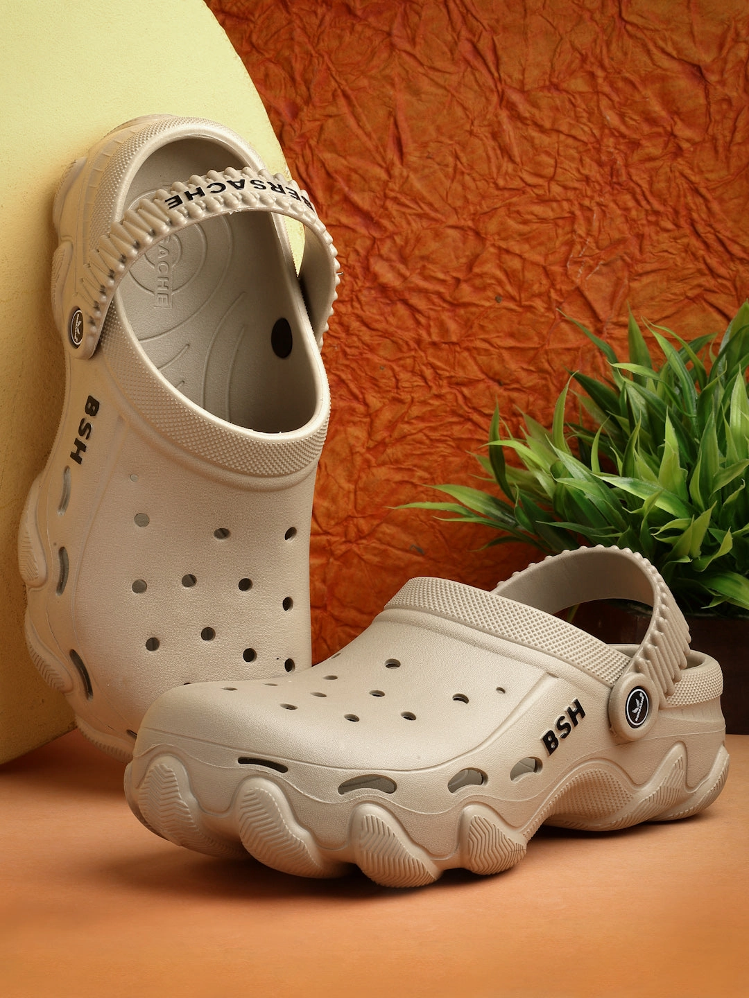 Mole Slippers Bersache Extra Soft Classic Casual with  Regular wear with Ultra Soft & Flexibility Technology Clog's for Men's & Boy's (6089-(Beige)