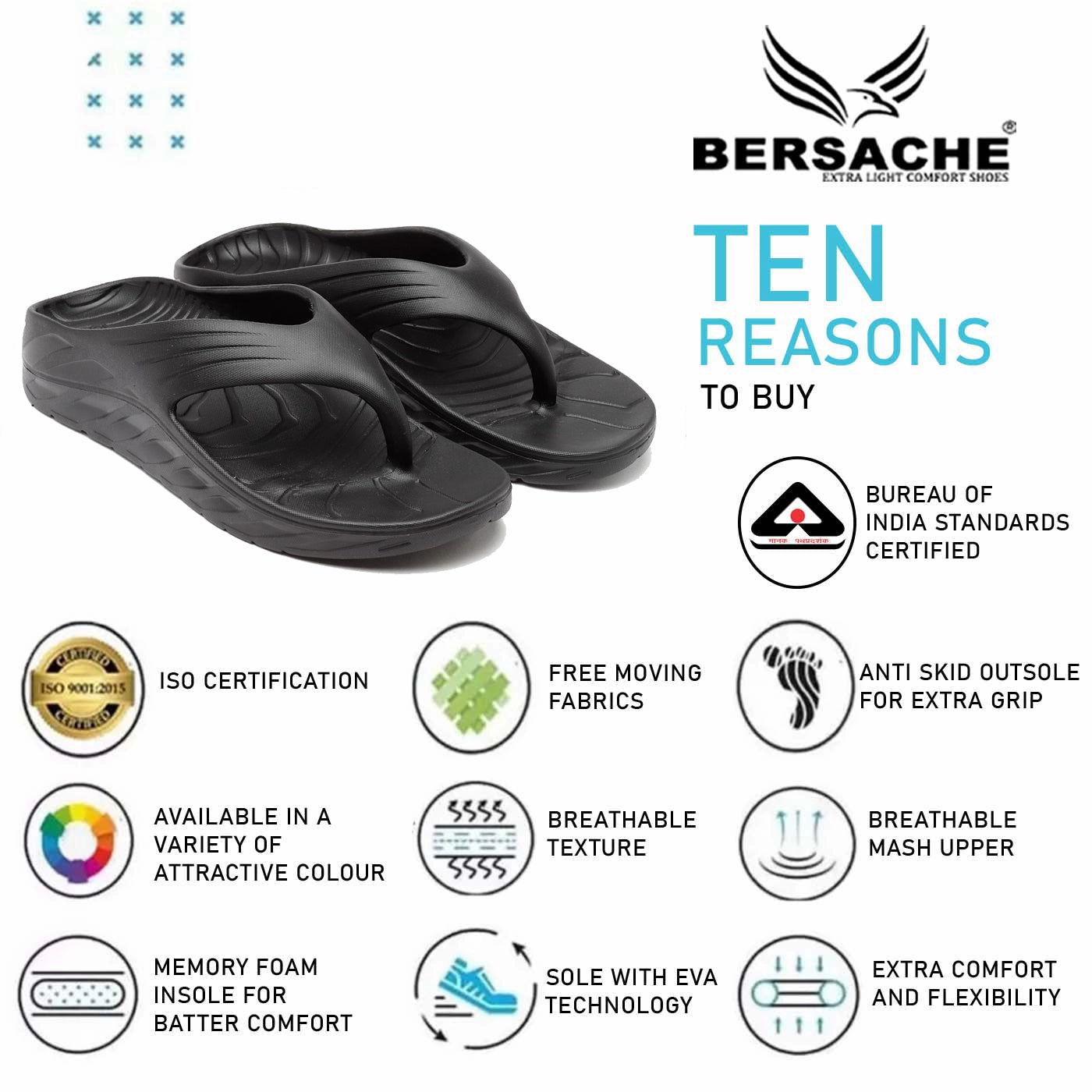 Bersache Extra Soft Classic Casual with  Regular wear with Ultra Soft & Flexibility Technology Clog's for Men's & Boy's (6097-Black) Ballet Slippers Pics