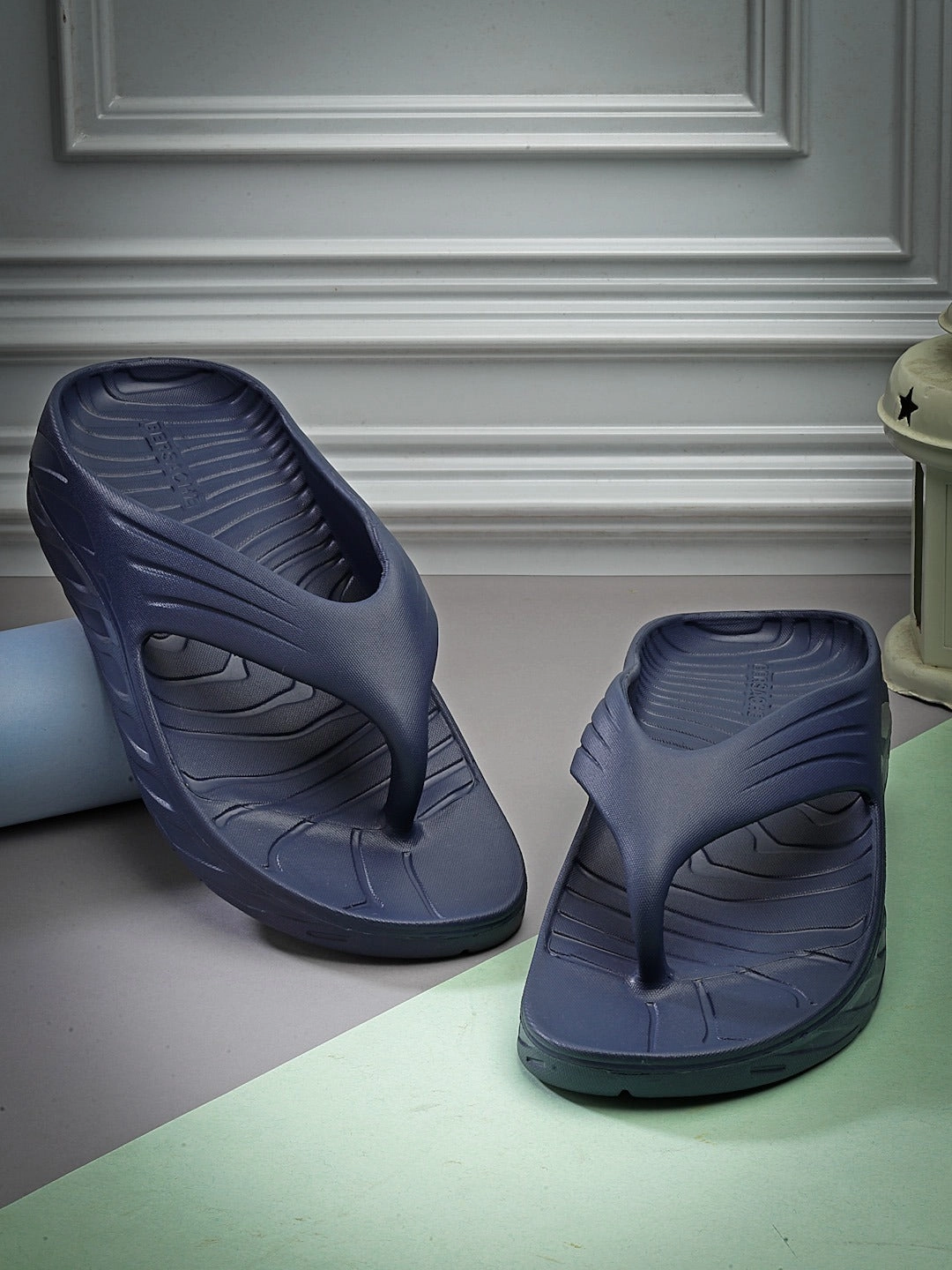 Slippers Asuna Bersache Extra Soft Classic Casual with  Regular wear with Ultra Soft & Flexibility Technology Clog's for Men's & Boy's (6098-Blue)