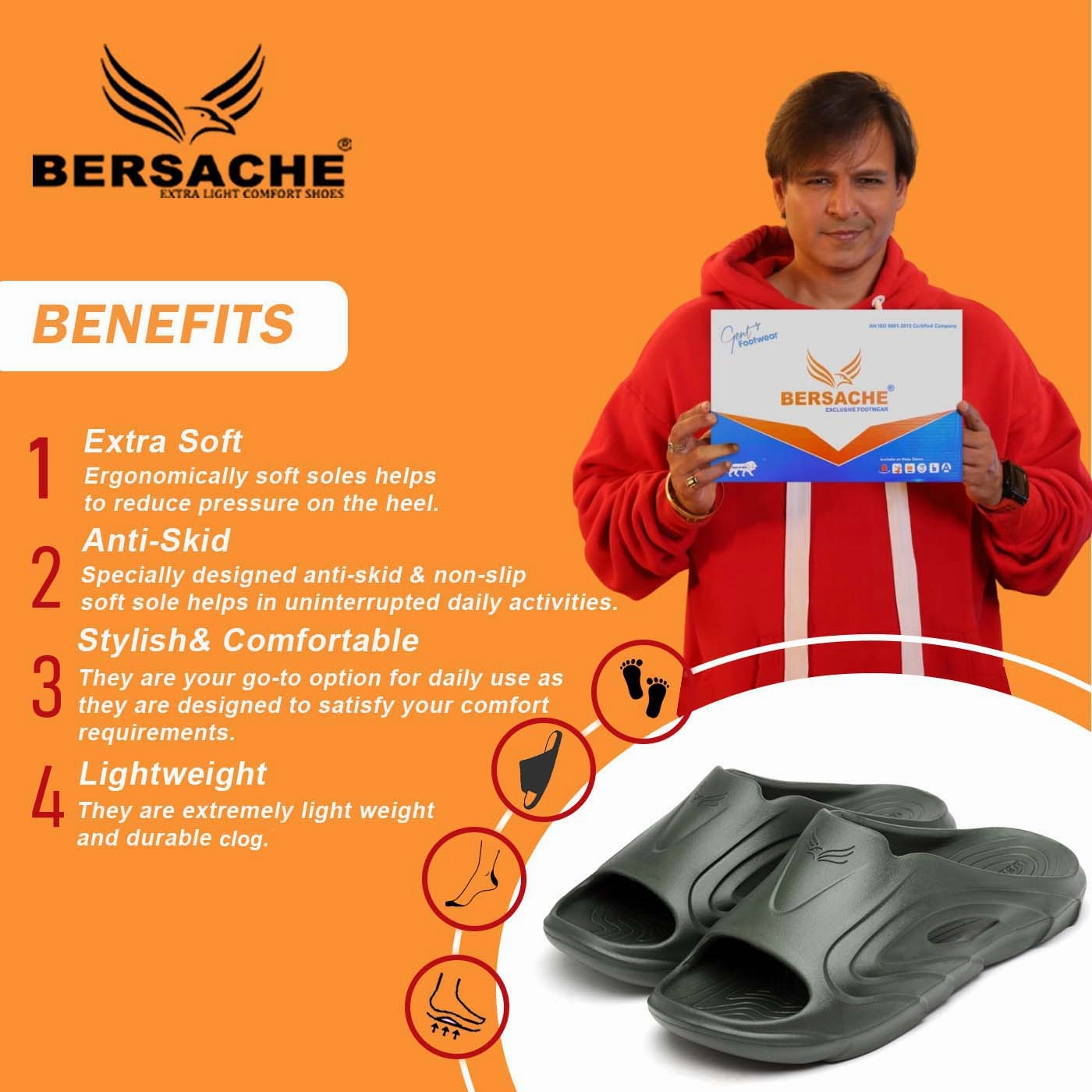 Pattern For Crochet Slippers Bersache Extra Soft Classic Casual with  Regular wear with Ultra Soft & Flexibility Technology Clog's for Men's & Boy's (6116-Green)