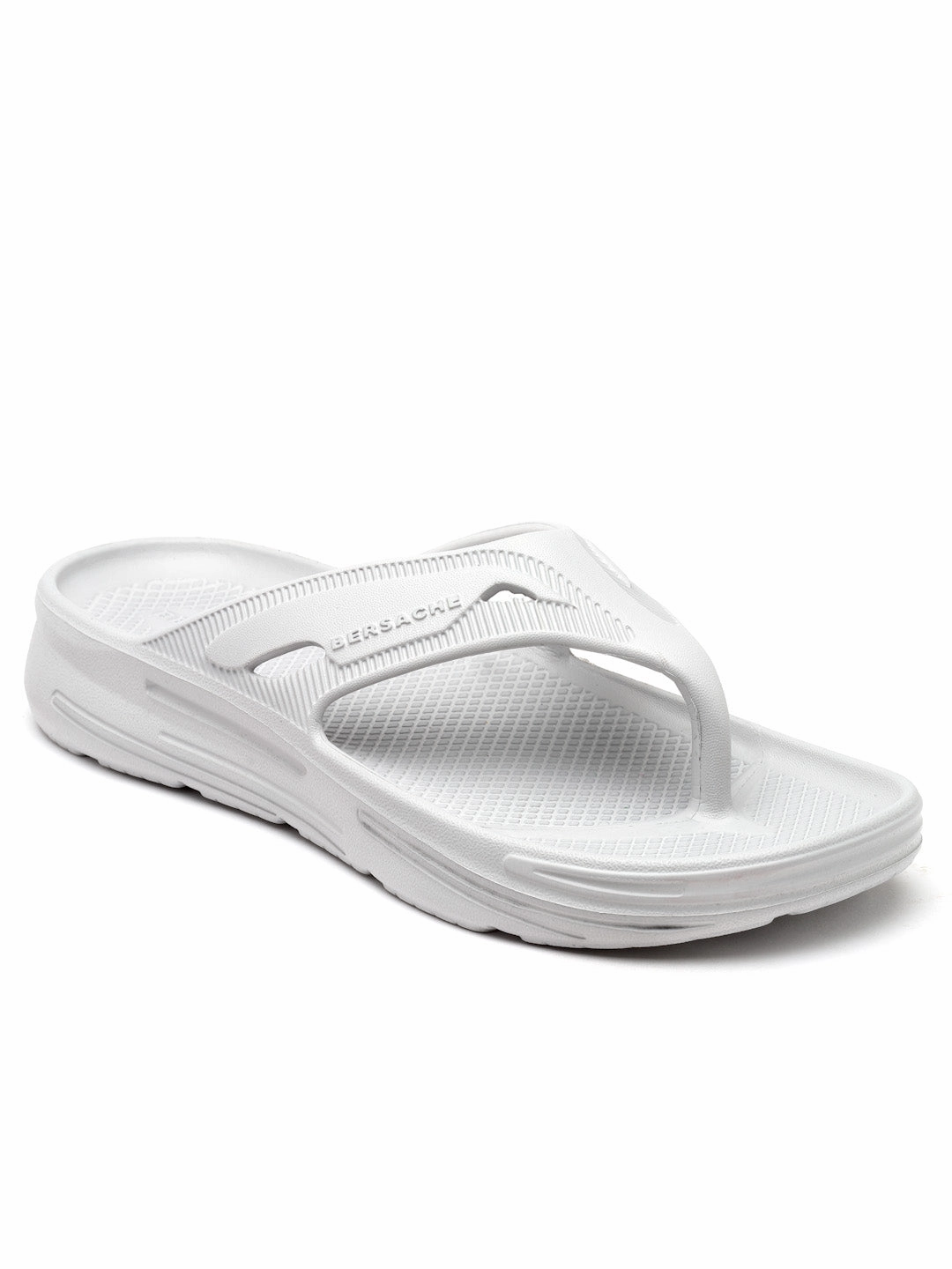 Bersache Extra Soft Classic Casual with  Regular wear with Ultra Soft & Flexibility Technology Clog's for Men's & Boy's (6120-White) Deadlifting Slippers