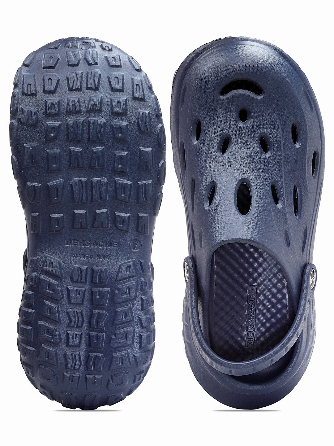 Bersache Extra Soft Classic Casual with  Regular wear with Ultra Soft & Flexibility Technology Clog's for Men's & Boy's (6127-Blue) Bulk Slippers For Wedding