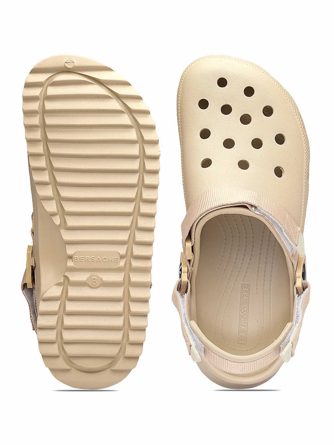 Bersache Extra Soft Classic Casual with  Regular wear with Ultra Soft & Flexibility Technology Clog's for Men's & Boy's (6135-Beige) Scott Slippers