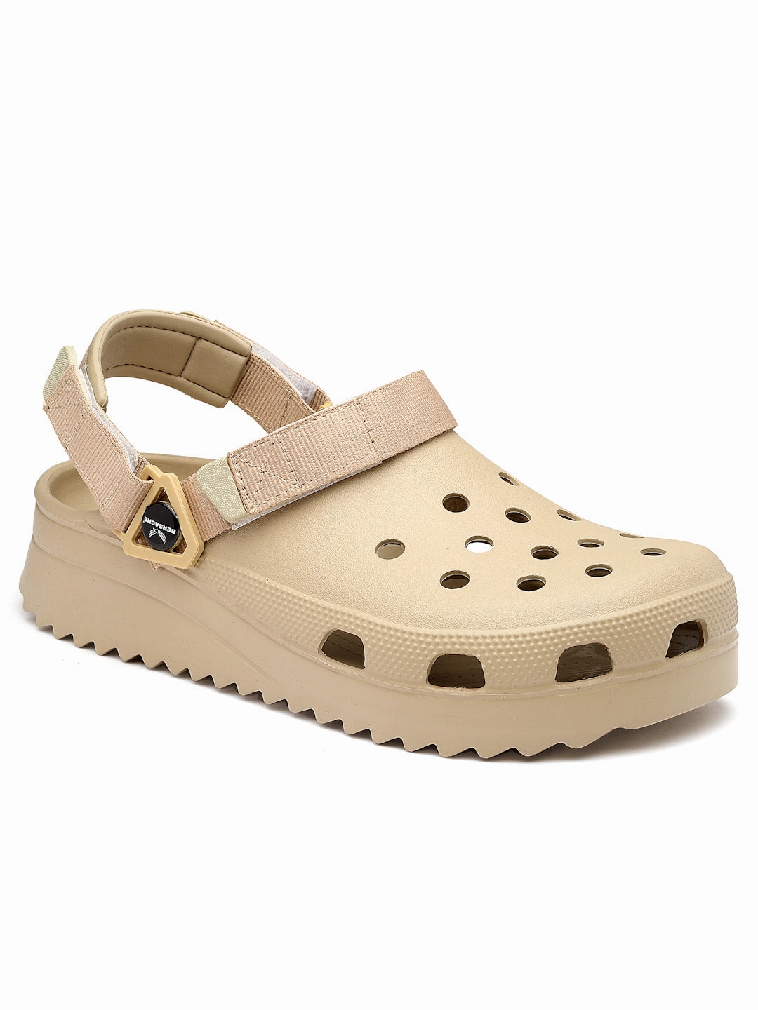 Bersache Extra Soft Classic Casual with  Regular wear with Ultra Soft & Flexibility Technology Clog's for Men's & Boy's (6135-Beige) Extra Wide Slippers