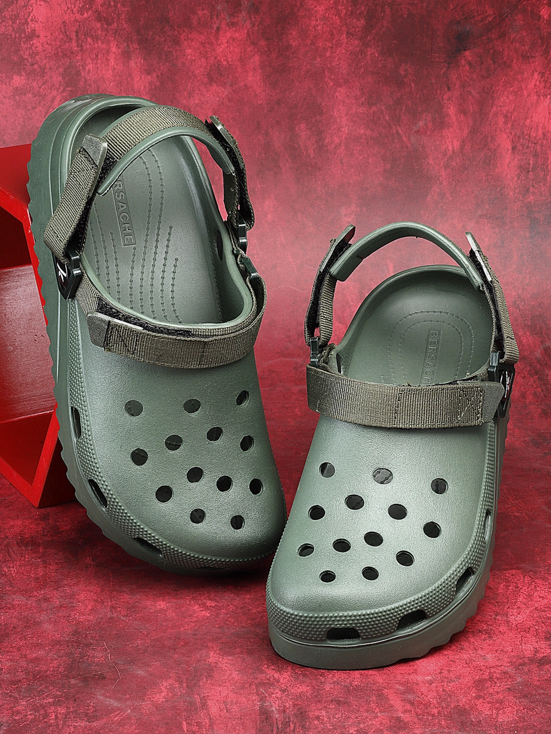 Wesenjak Slippers Bersache Extra Soft Classic Casual with  Regular wear with Ultra Soft & Flexibility Technology Clog's for Men's & Boy's (6139-Green)