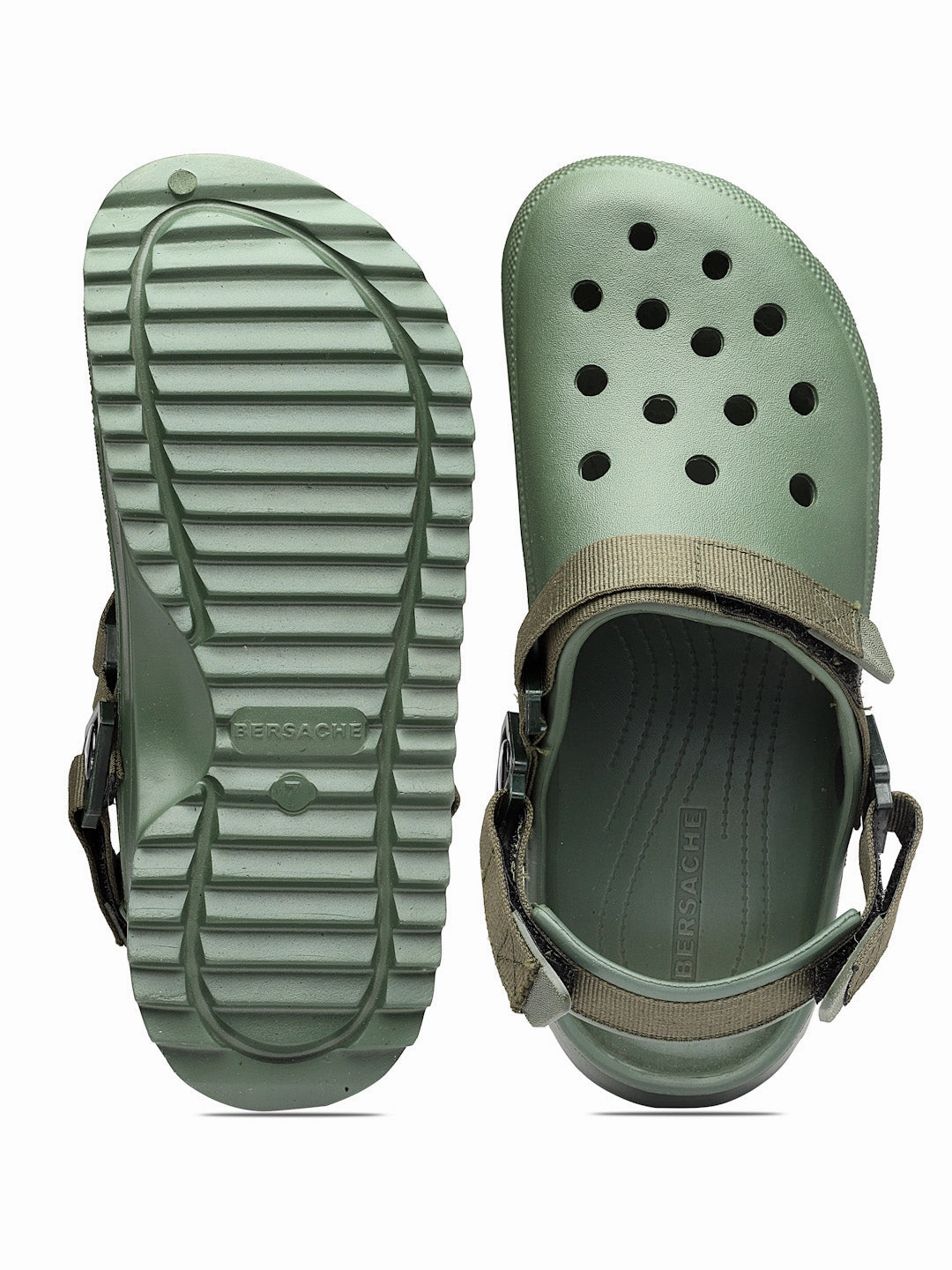 Turkey Slippers Bersache Extra Soft Classic Casual with  Regular wear with Ultra Soft & Flexibility Technology Clog's for Men's & Boy's (6139-Green)