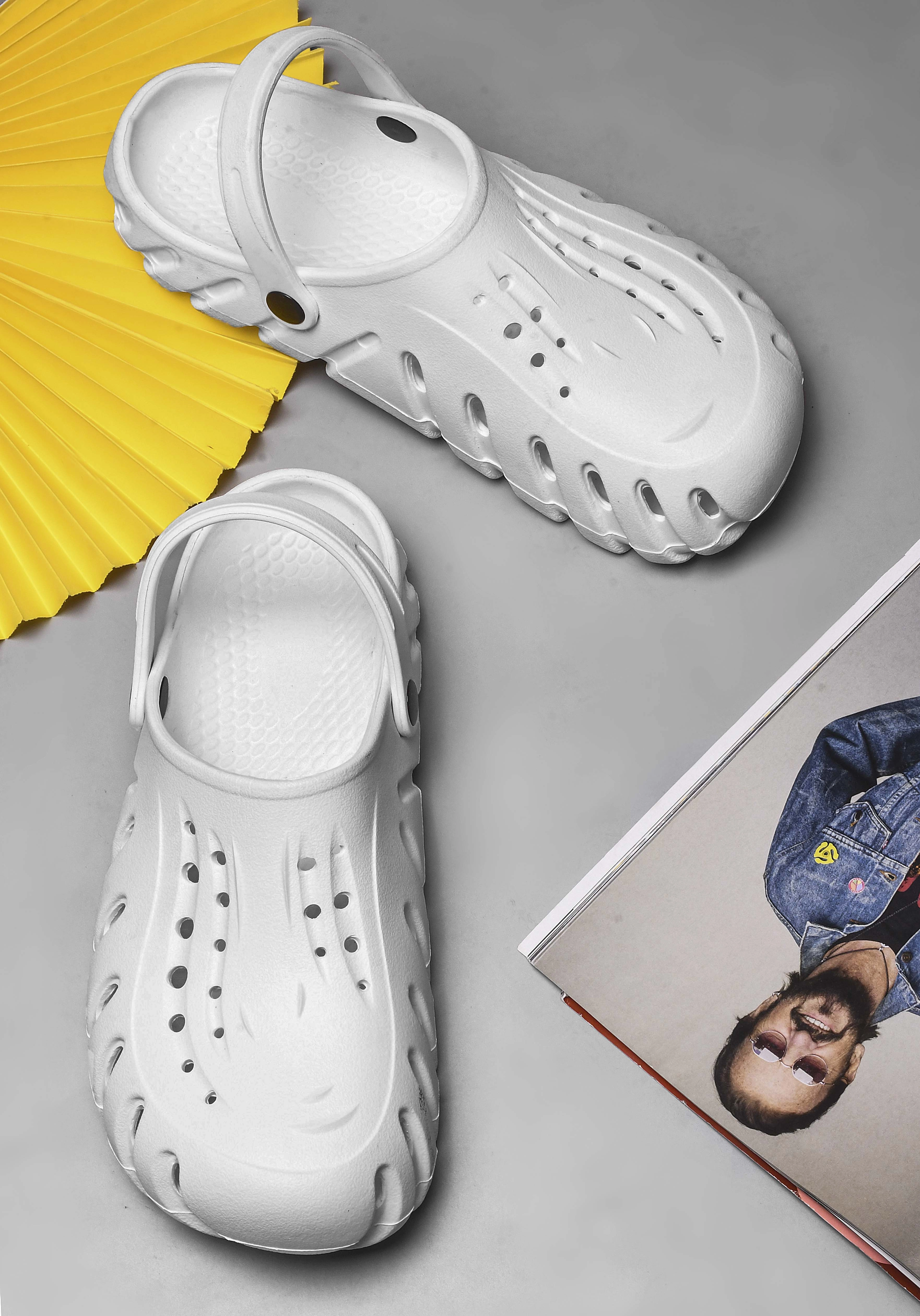 Bersache Extra Soft Classic Casual with  Regular wear with Ultra Soft & Flexibility Technology Clogs for Men's & Boy's 6003 Grey Ruby Slippers Dorothy