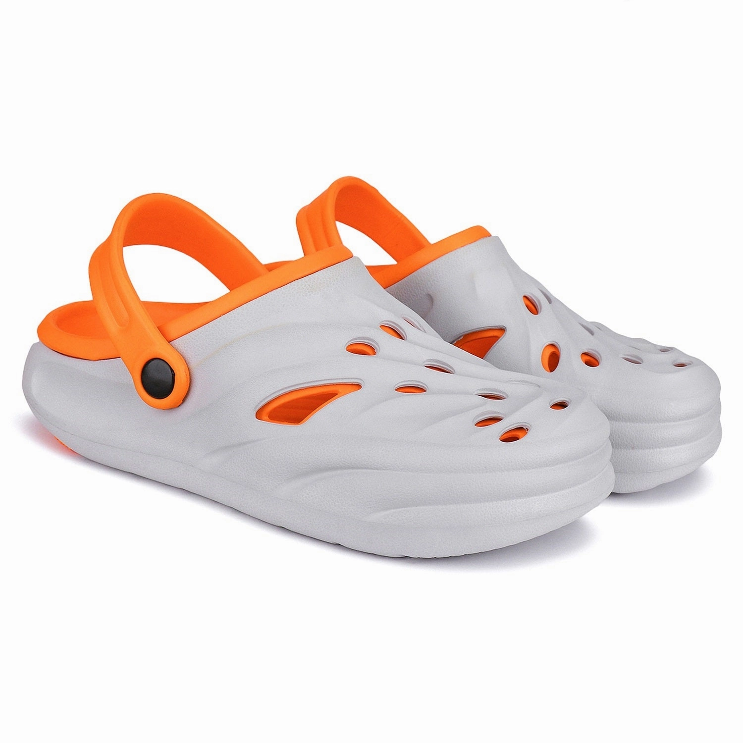 Bersache Extra Soft Classic Casual with  Regular wear with Ultra Soft & Flexibility Technology Clogs for Men's & Boy's 6030-Orange Clipart Ballet Slippers