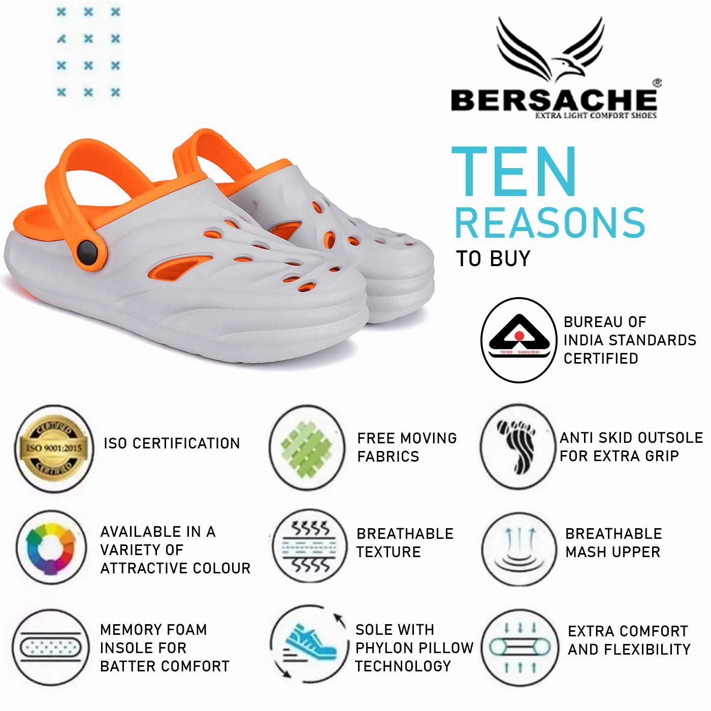 Ugg Coquette Slippers Bersache Extra Soft Classic Casual with  Regular wear with Ultra Soft & Flexibility Technology Clogs for Men's & Boy's 6030-Orange