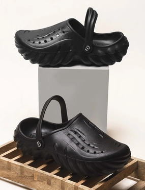 Bersache Extra Soft Classic Casual with  Regular wear with Ultra Soft & Flexibility Technology Clogs for Men's & Boy's 6039 (Black) Bear Foot Slippers